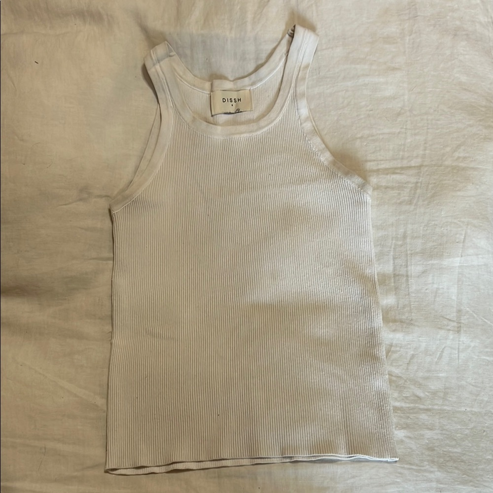 Dissh White Tank Top